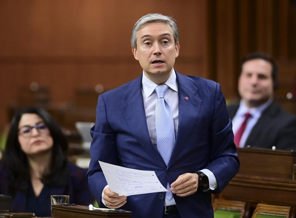 Minister of Foreign Affairs Francois-Philippe Champagne responds to a question during question period in the House of Commons on Parliament Hill in Ottawa on November 30, 2020. (The Canadian Press/Sean Kilpatrick)