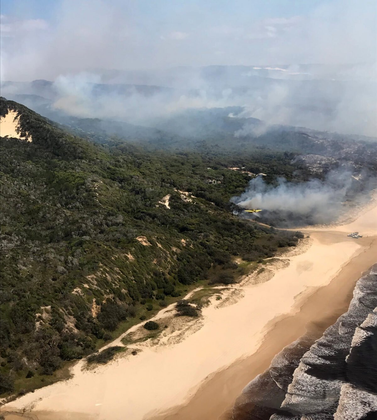 Fraser Island, November 30, 2020. (Queensland Fire and Emergency Services)