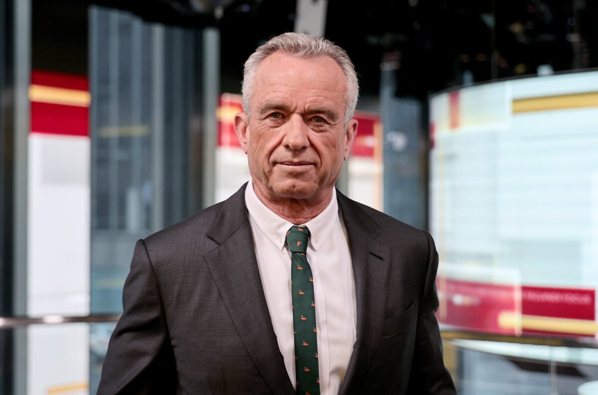 Robert F. Kennedy, Jr. visits "The Faulkner Focus" at Fox News Channel Studios in New York City on June 2, 2023. (Jamie McCarthy/Getty Images)