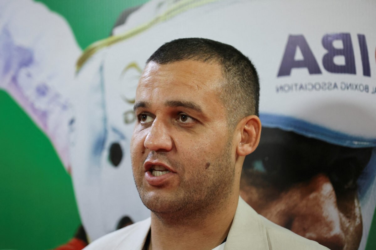 International Boxing Association president Umar Kremlev reacts as he speaks to media at the opening ceremony of Women's World Boxing Championships at Indira Gandhi Indoor stadium in New Delhi, India on March 15, 2023. (Anushree Fadnavis/Reuters/File Photo)