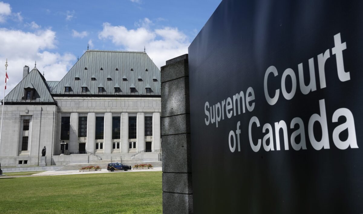The Supreme Court of Canada is seen in Ottawa on Aug. 10, 2022. (The Canadian Press/Adrian Wyld)