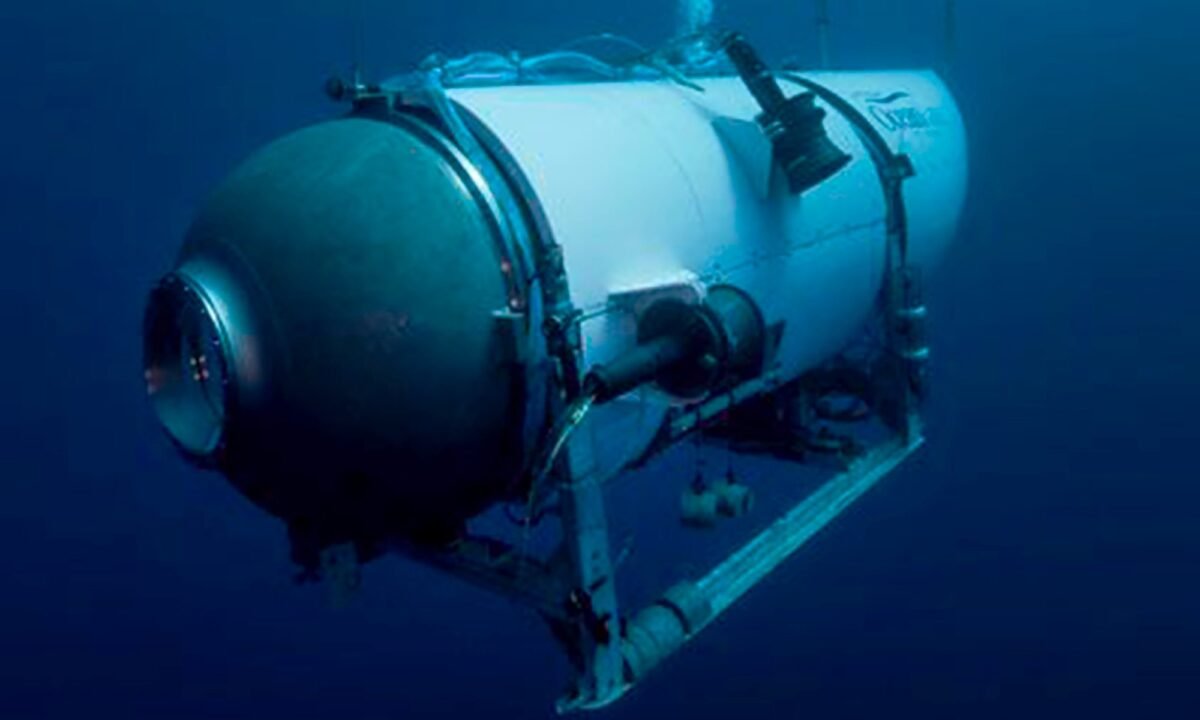 This undated photo provided by OceanGate Expeditions in June 2021 shows the company's Titan submersible. (OceanGate Expeditions via AP, File)