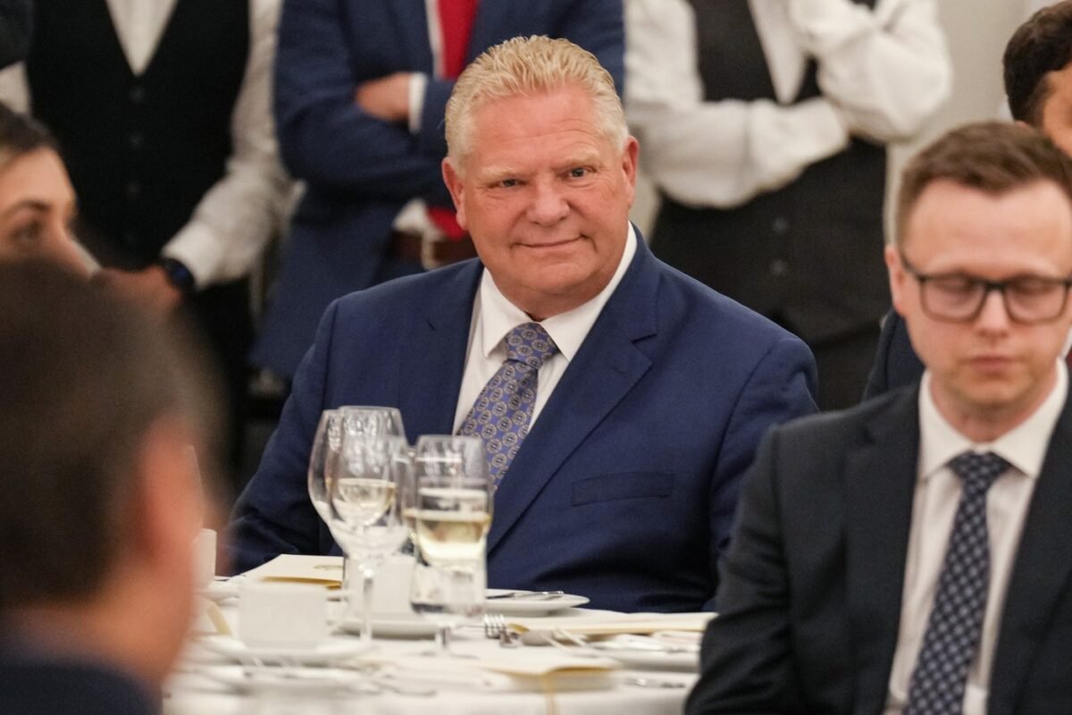 Ontario Premier Doug Ford attends a luncheon in Toronto on June 2, 2023. (The Canadian Press/Chris Young)