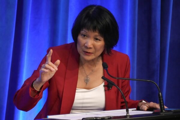 Toronto mayoral candidate Olivia Chow, who has now been elected mayor, attends a debate in Toronto on May 24, 2023. (Chris Young/The Canadian Press)