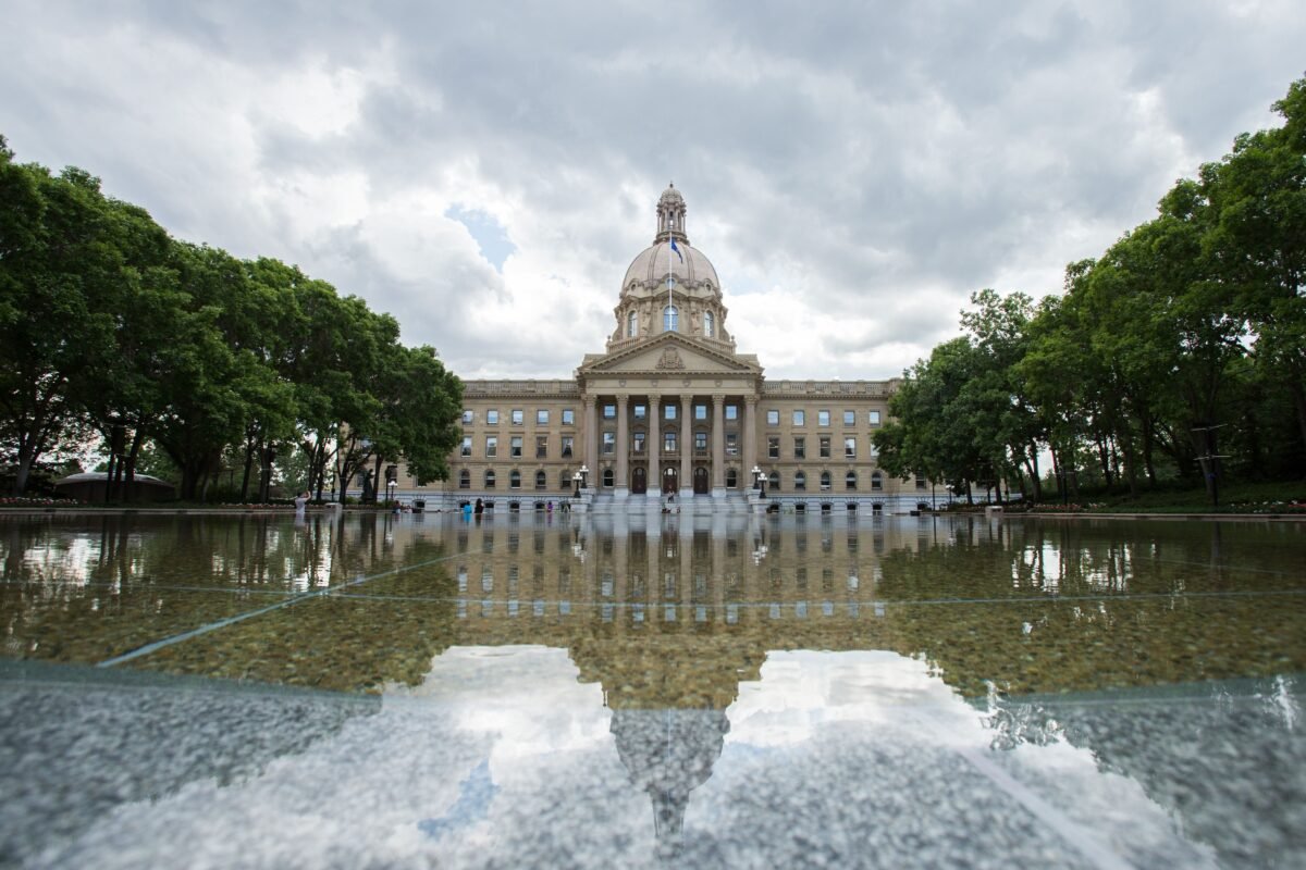 The Alberta Legislature building in Edmonton on June 23, 2015. (Geoff Robins/AFP via Getty Images)