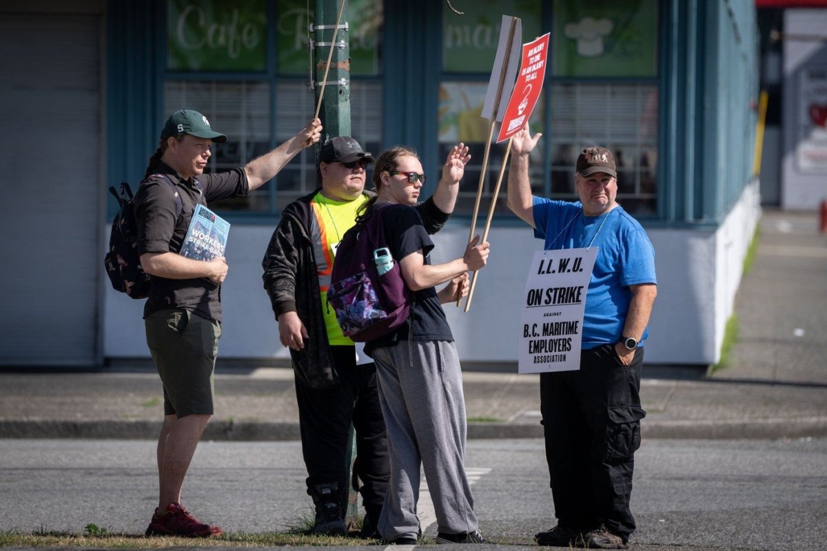 Strike Gets Underway for More Than 7,400 Port Workers Across BC