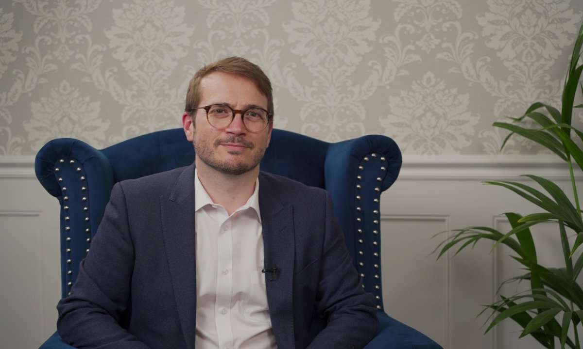 Marc Sidwell, director of research at the Henry Jackson Society and senior fellow at the New Culture Forum, speaks to NTD's "British Thought Leaders" programme. (NTD)