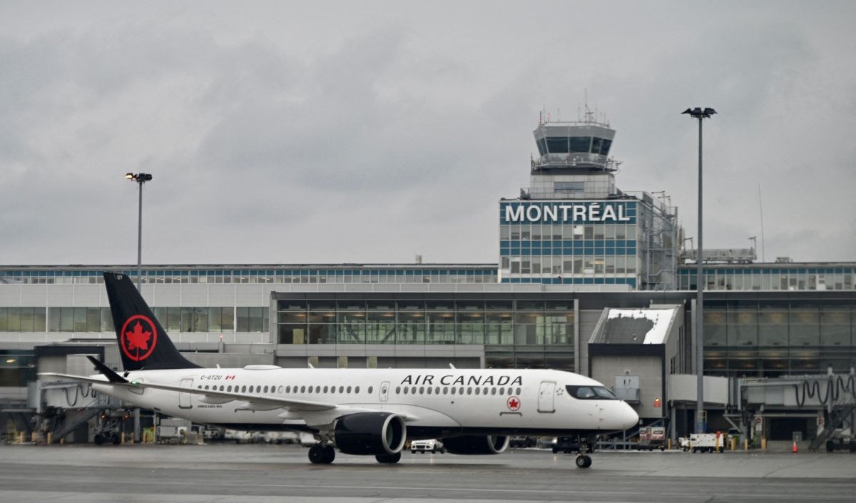 An Air Canada Airbus A220 is seen at the Montréal-Trudeau International Airport (YUL), in Montreal, Quebec, on Nov. 23, 2022. (Daniel Slim/AFP via Getty Images)