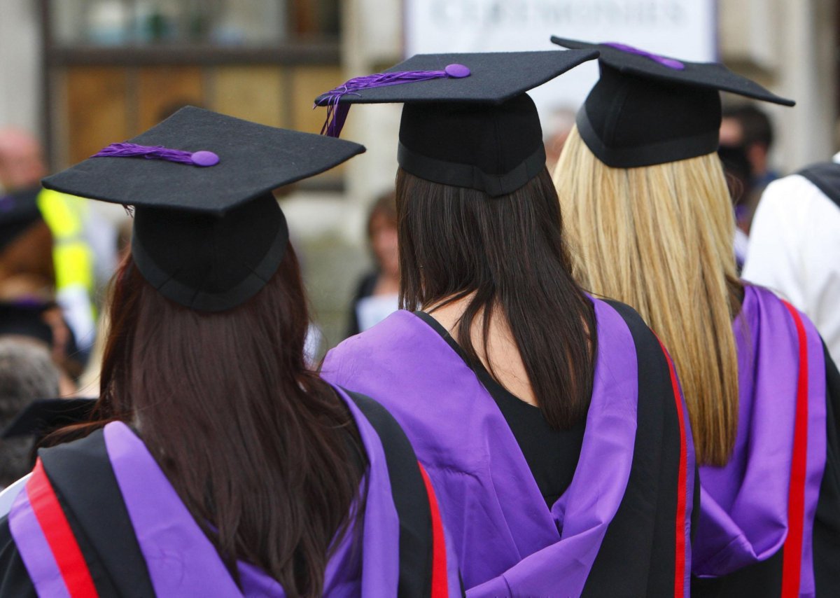 File photo of graduates attending a graduation ceremony at a UK university, on July 16, 2008. (Chris Ison/PA Media)