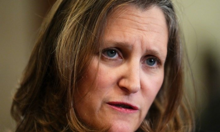 'I Was Driving Too Fast': Freeland Responds to Getting Speeding Ticket in Alberta