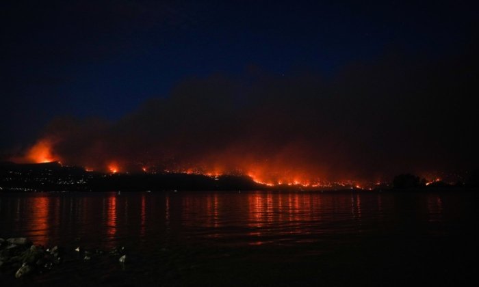 Wildfire Still Rampaging Through West Kelowna