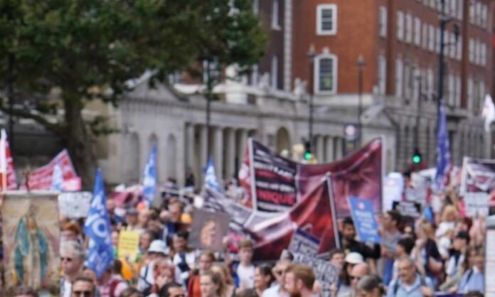 Central London Comes to a Standstill for 'March for Life'