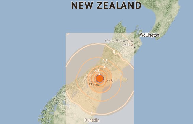 New Zealand Shaken by Magnitude 6 Earthquake
