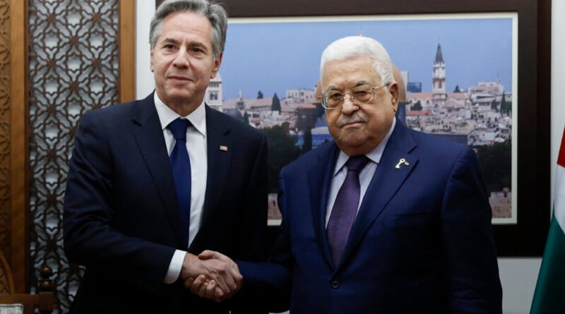 Blinken Visits West Bank to Meet Palestinian Leader Abbas as Gaza War Rages