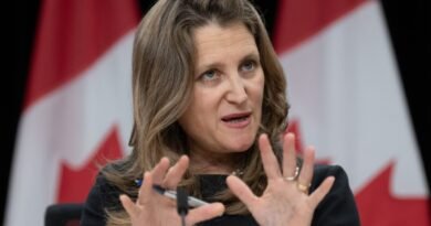 Finance Minister Chrystia Freeland to Table Liberals' Fall Economic Statement Nov. 21