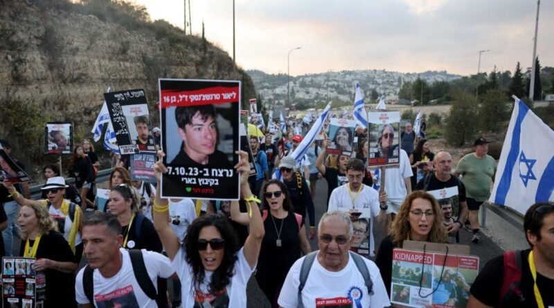 LIVE 9 AM ET: Families of Hamas’ Hostages Hold Rally in Jerusalem After March