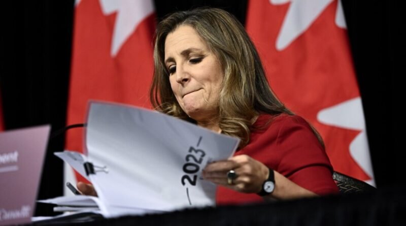 Freeland's Fiscal Update Pledges New Guardrails to Keep Deficits in Check