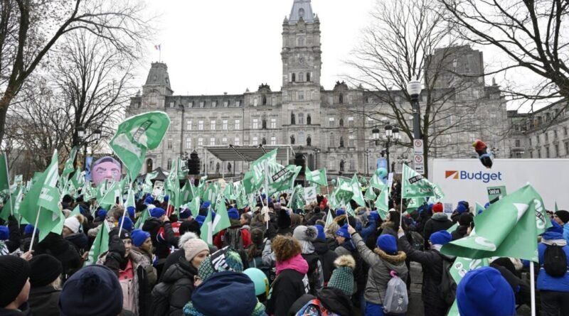 Four Large Quebec Public Sector Unions Say They Will Strike for a Week in December