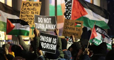Police Prevent Huge Pro-Palestinian Crowd From Disrupting NYC's Christmas Tree Illumination