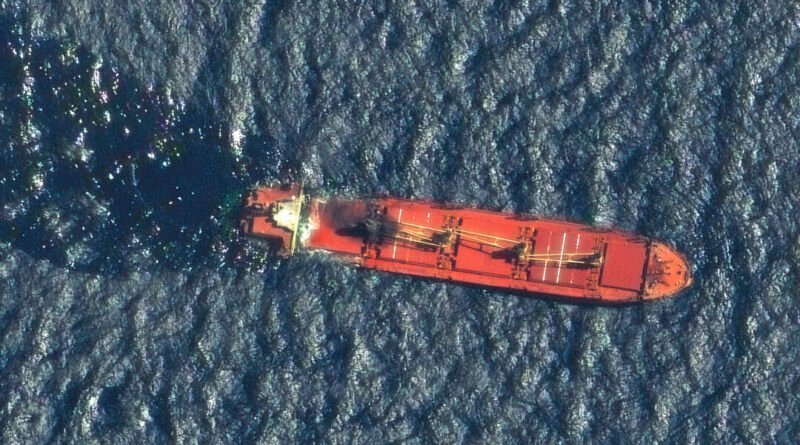 A Ship Earlier Hit by Yemen’s Houthi Rebels Sinks in the Red Sea, the First Vessel Lost in Conflict