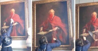 Palestine Action Activist Destroys Historic Painting of Lord Balfour