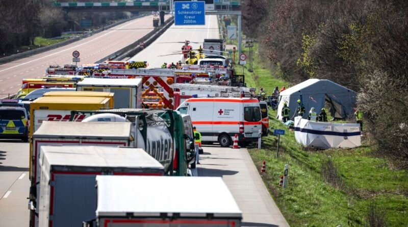 Bus Headed for Switzerland Crashes Off German Highway, Killing at Least 5 People