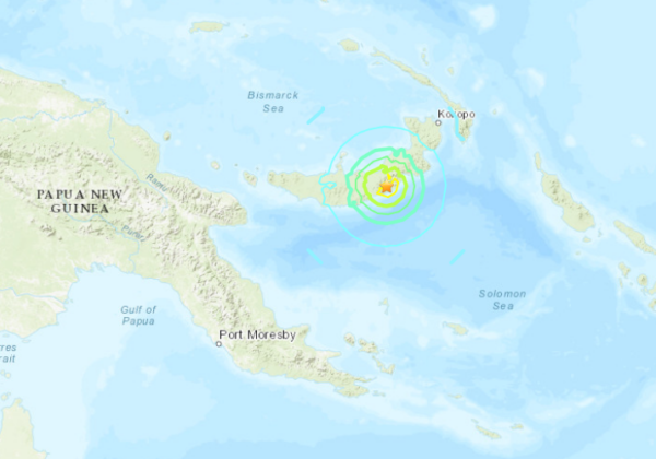 Strong Magnitude 6.5 Earthquake Rattles Papua New Guinea