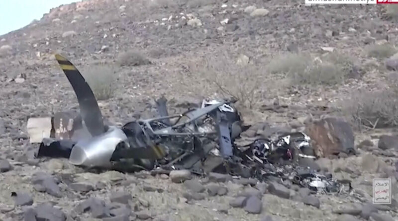 Yemen’s Houthi Terrorists Claim Downing US Reaper Drone, Release Footage Showing Wreckage of Aircraft