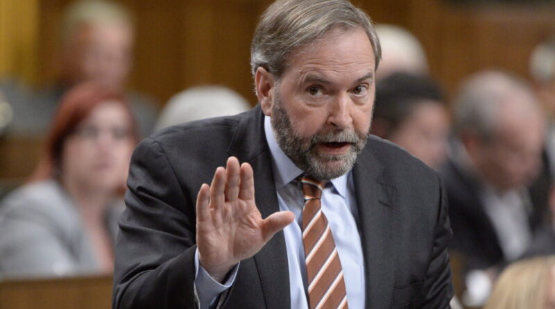 Former NDP Leader Mulcair Says Speaker Fergus Should Resign After Ousting Poilievre From House